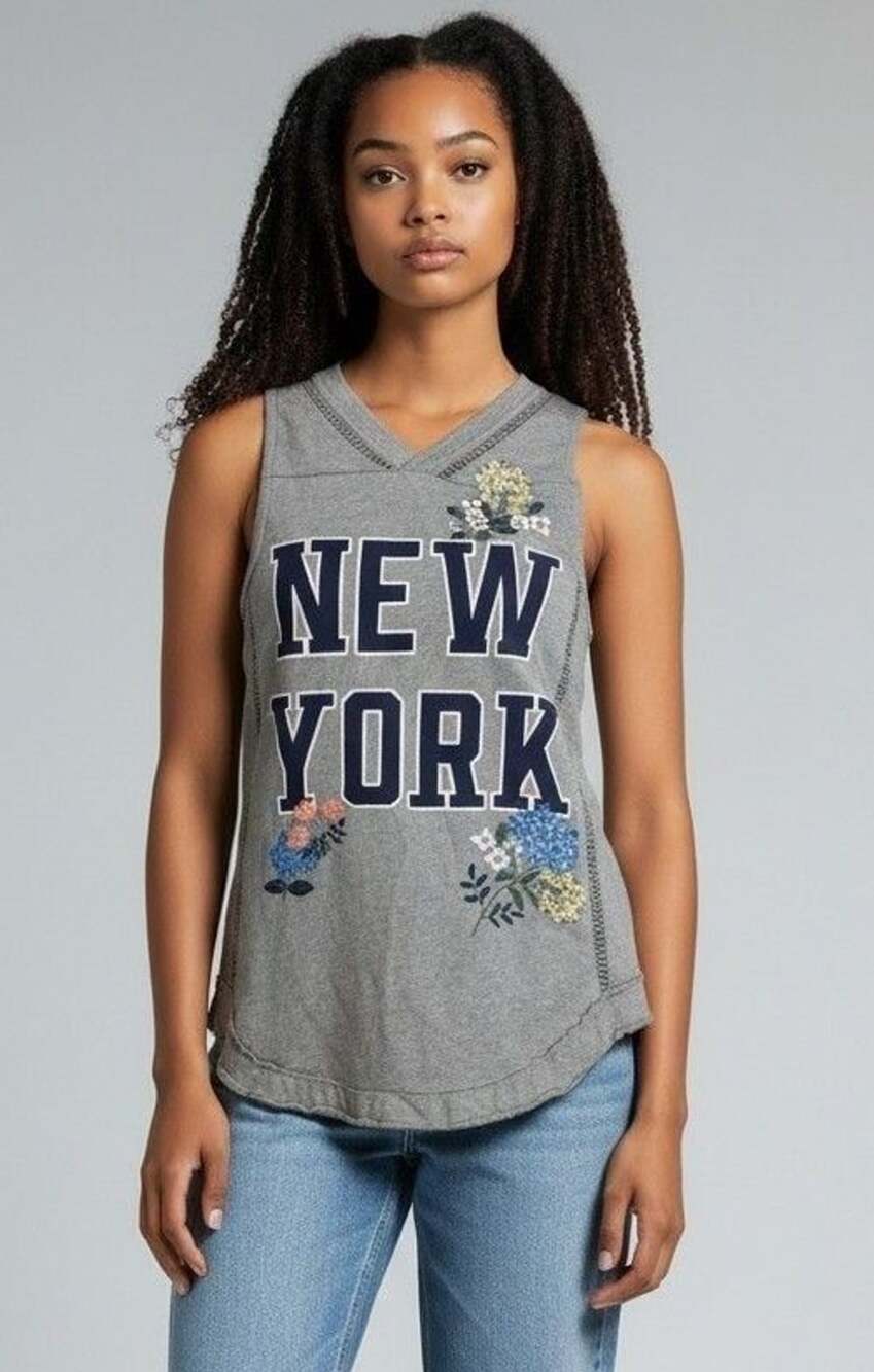 Daily Practice New York Size XS Gray Tank Top